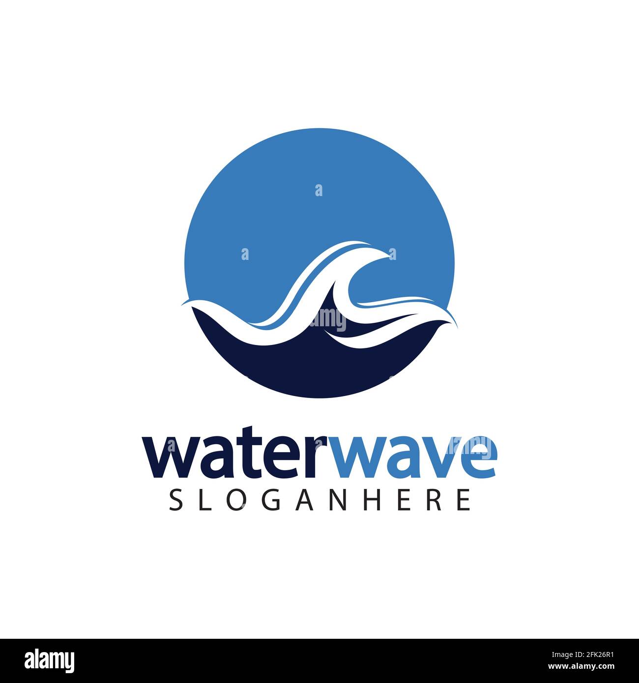 water wave logo design template Stock Vector Image & Art - Alamy