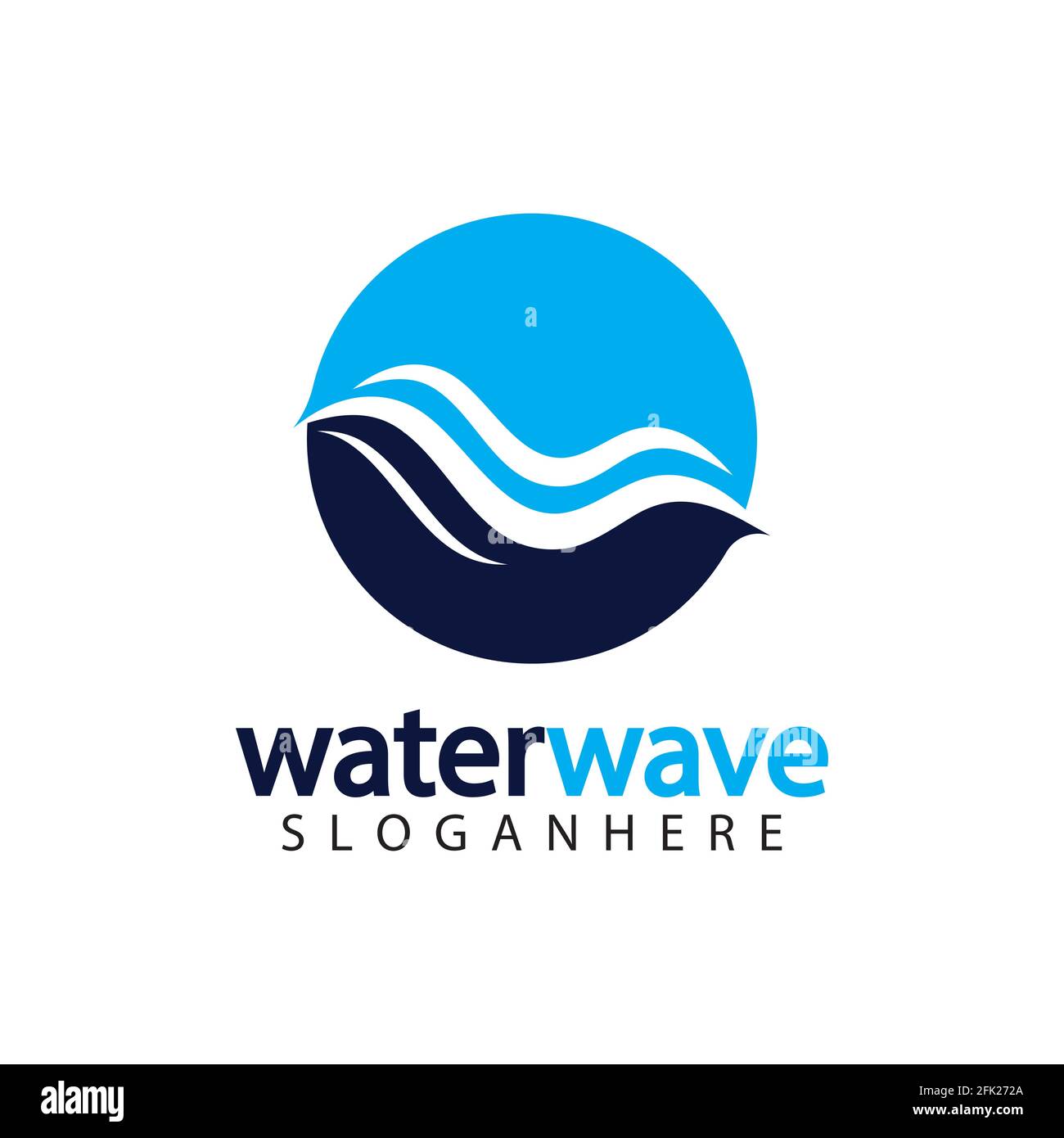 water wave logo design template Stock Vector Image & Art - Alamy