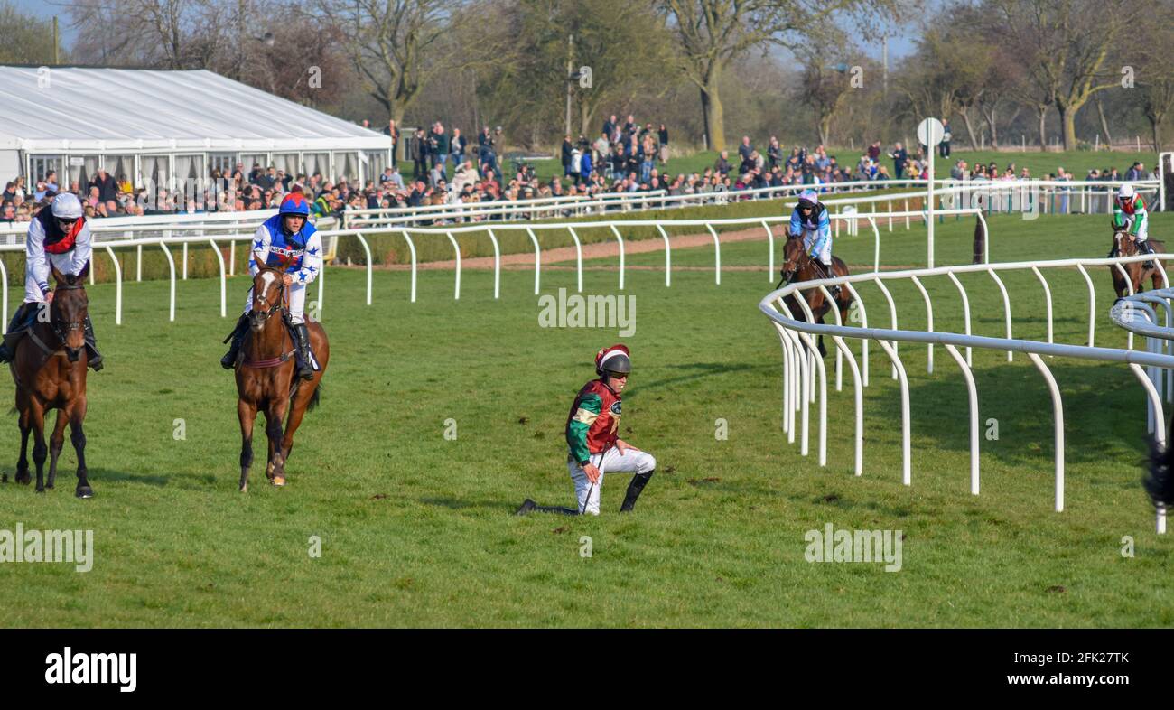 Uttoxeter Races, National Hunt Horse Racing meeting Stock Photo Alamy