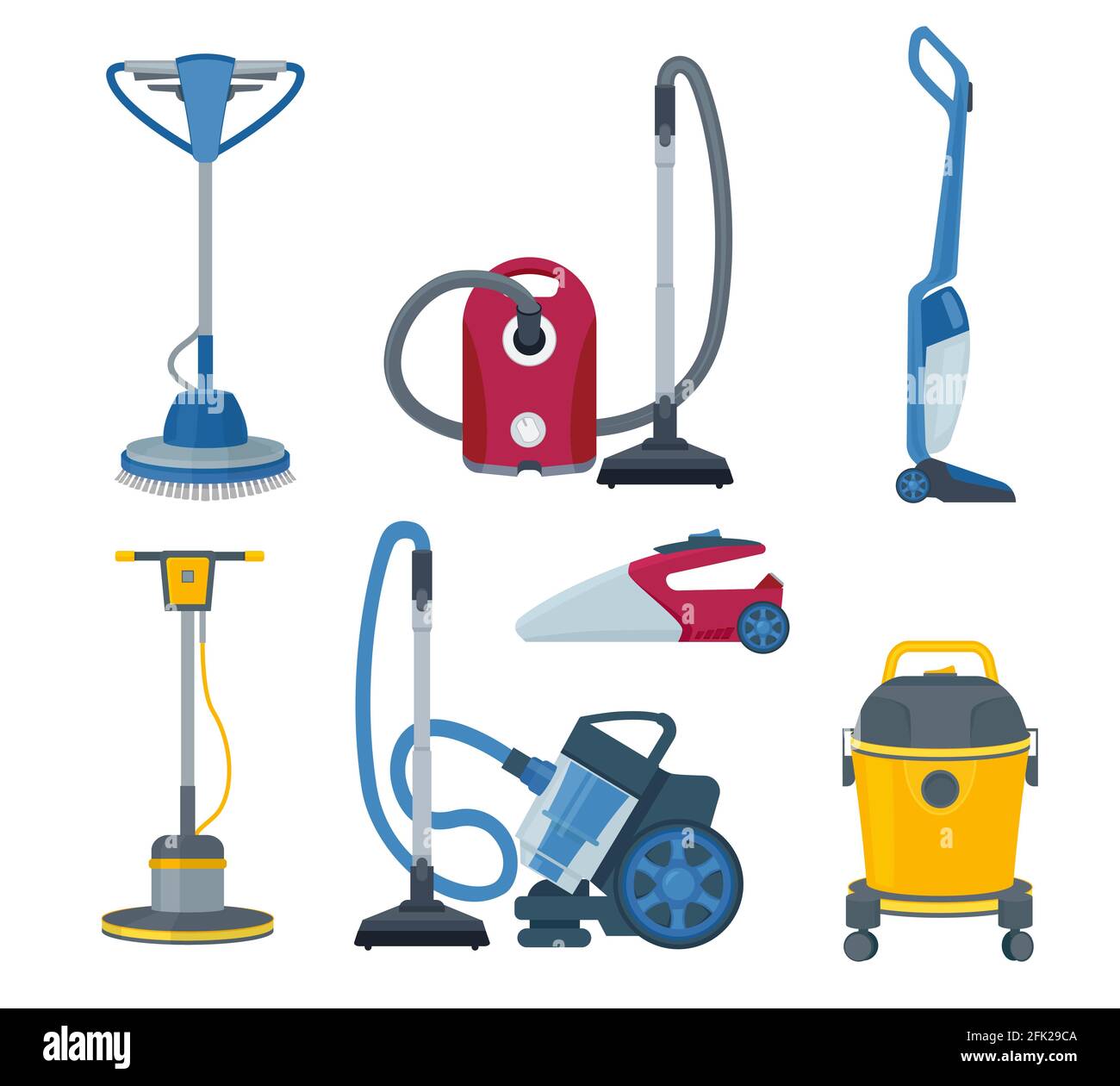 Vacuum cleaner. Modern automatic electrical gadgets for cleaning