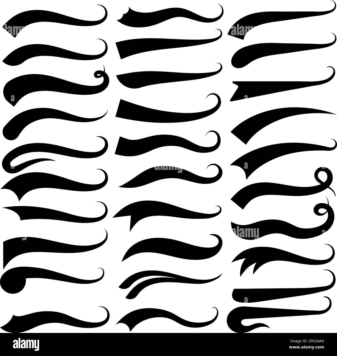 Text Tails Clipart, Swoosh Graphic by RedCreations · Creative Fabrica