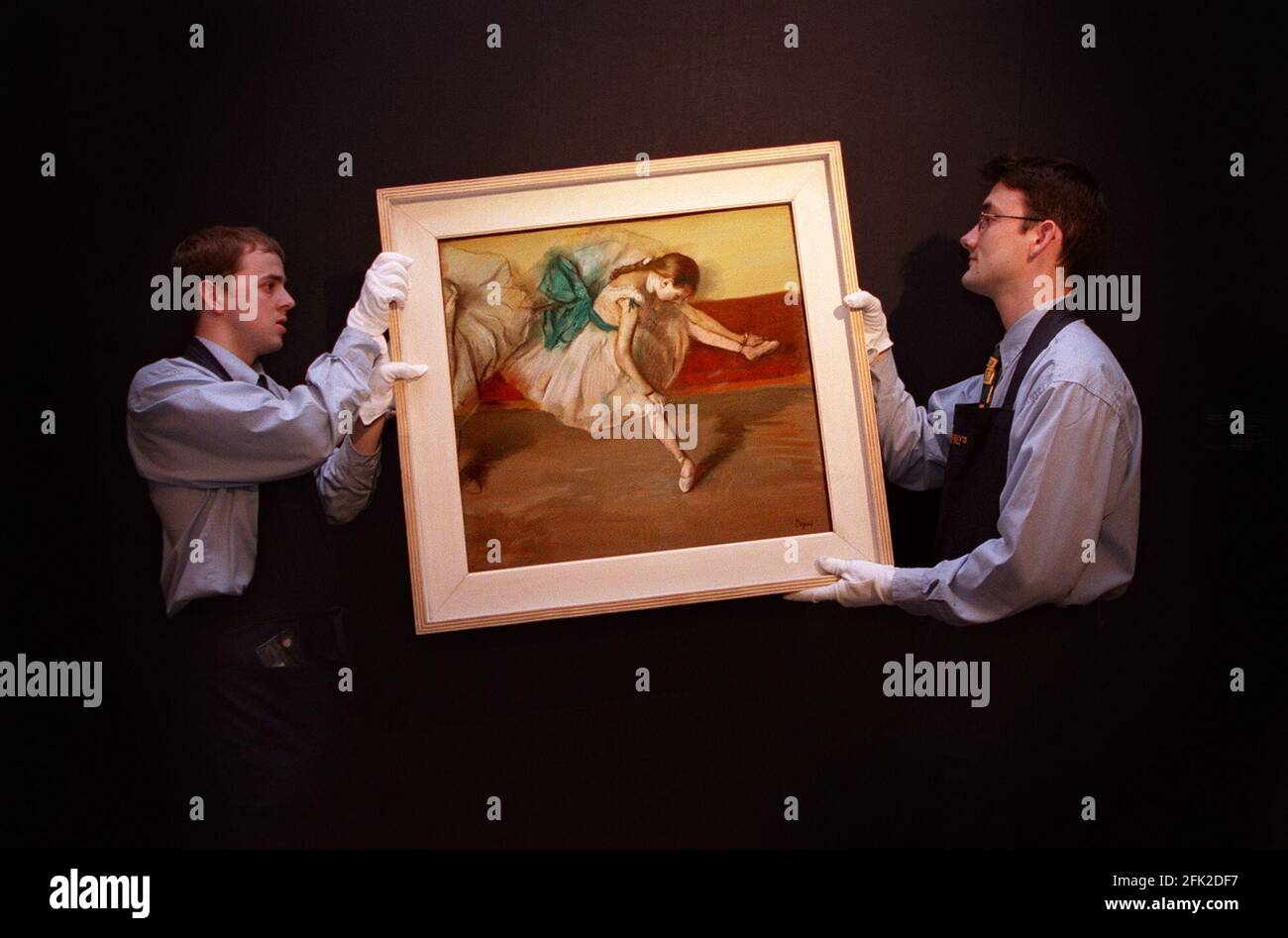 A Edgar Degas Pastel of a Ballet Dancer June 1999which is lot four in Sotherbys Impressionist and Modern Art Sale and is estimated to flect between ¿5 to  ¿7 million pounds Stock Photo