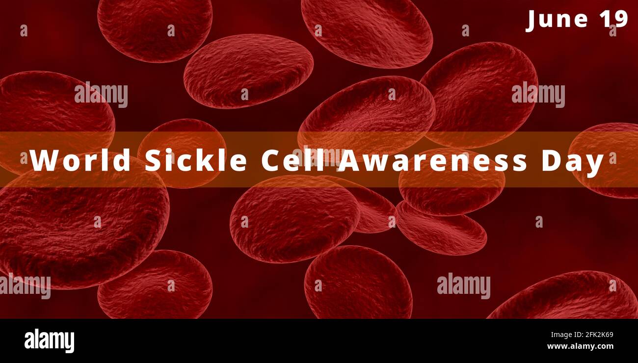 June 19 World Sickle Cell Awareness Day Stock Photo