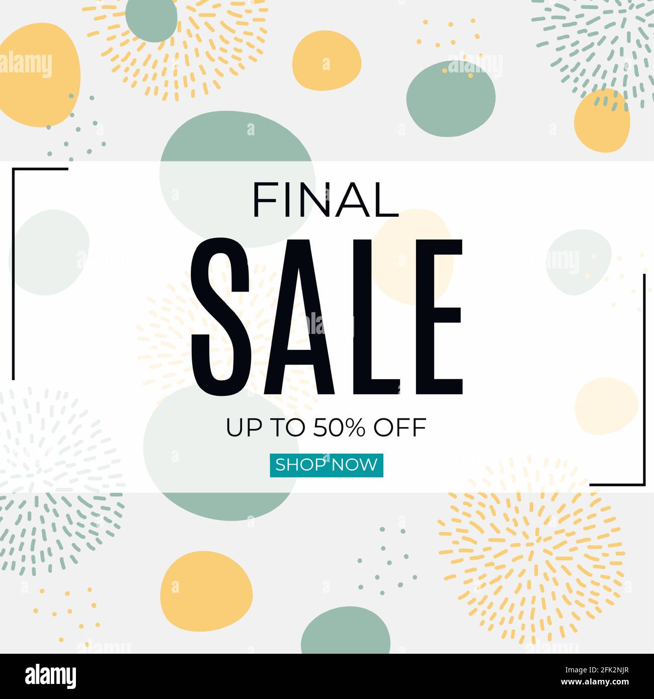 Final Sale Abstract Background in Simple Minimal Style. Vector