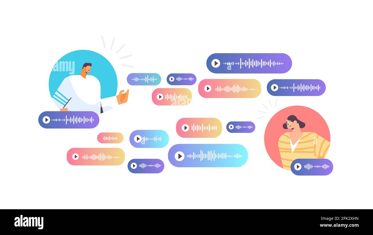 people communicate by voice messages audio chat application social