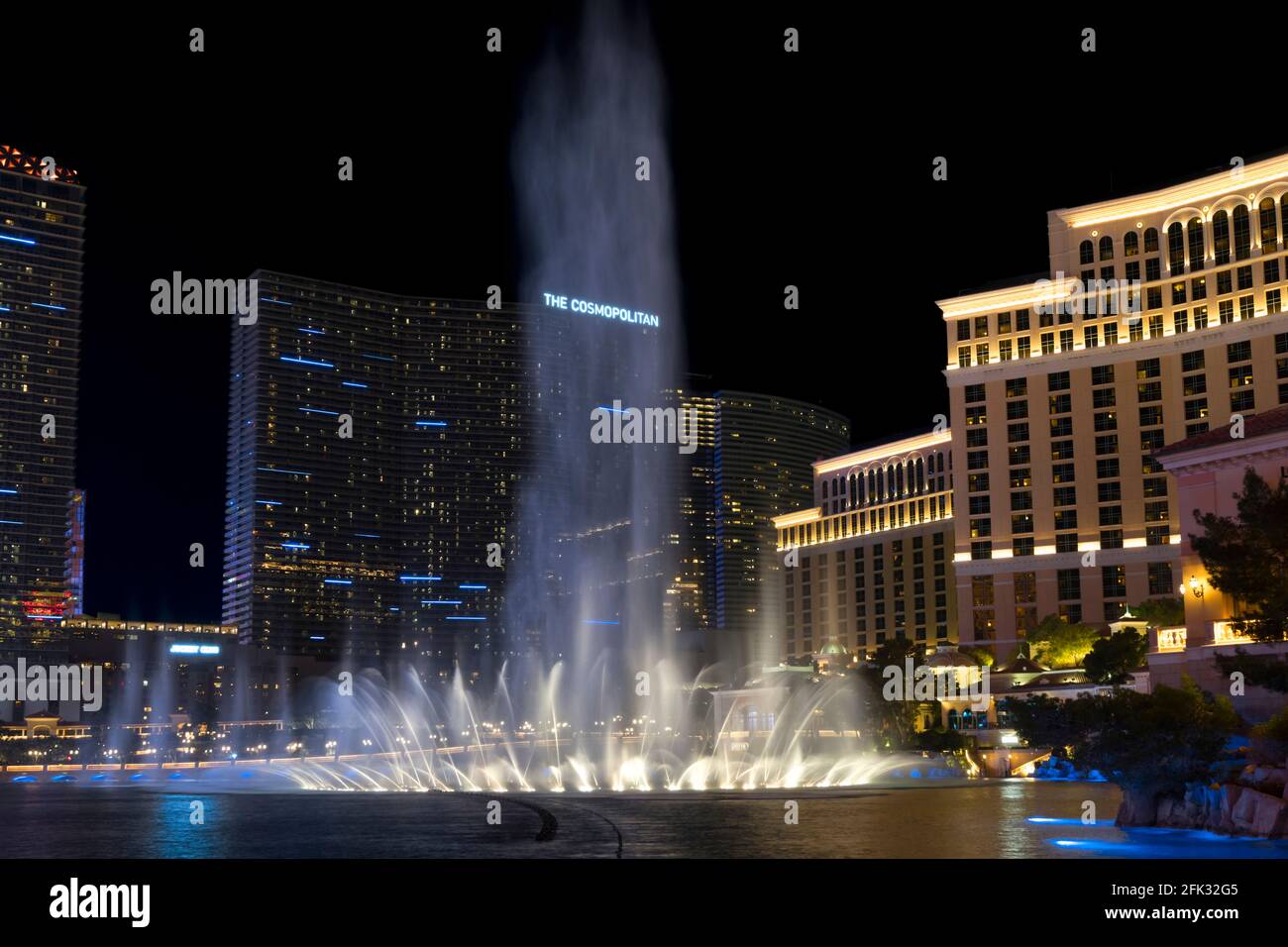 Fountains of Bellagio, Las Vegas, NV Stock Photo