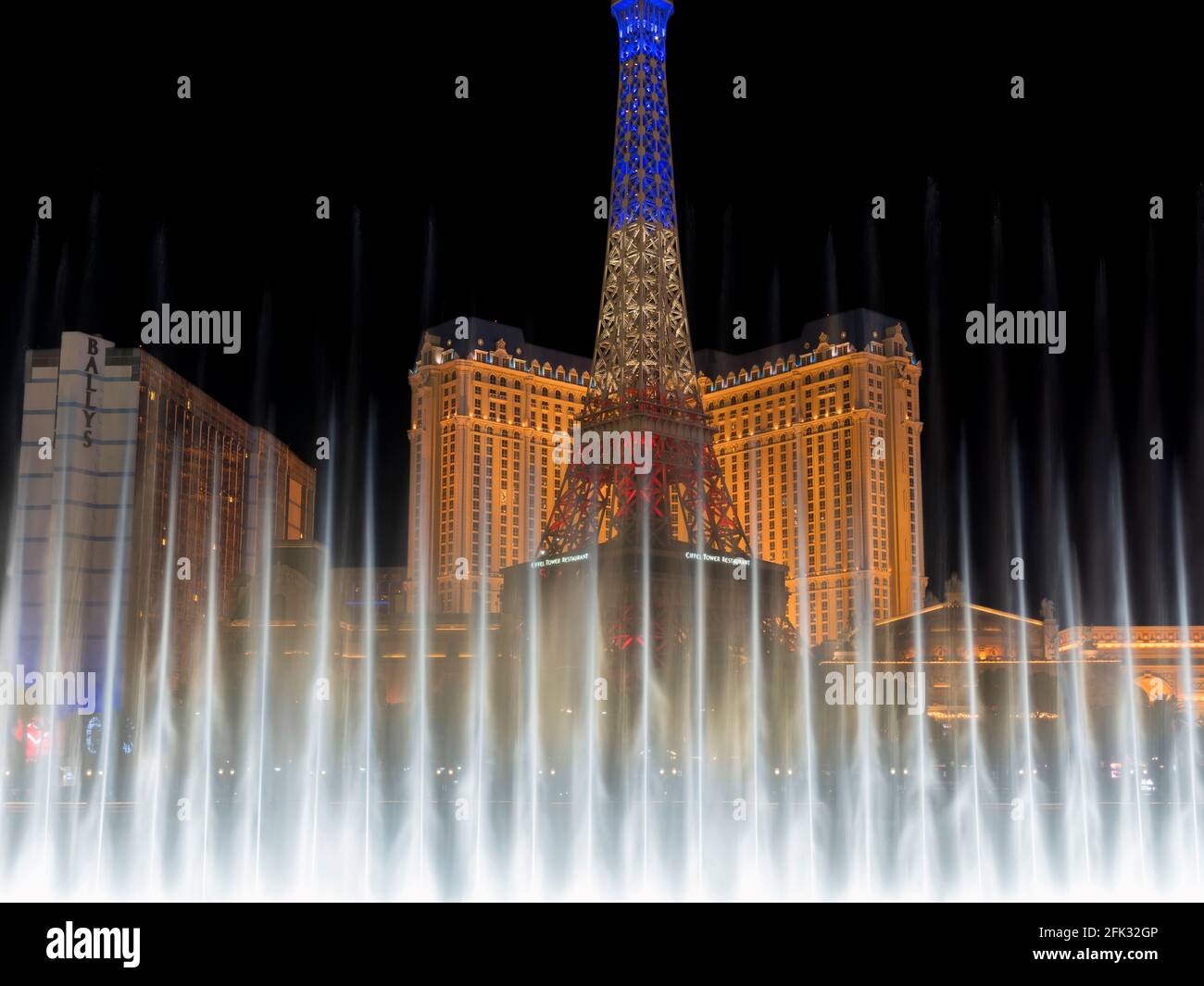 Fountains of Bellagio, Las Vegas, NV Stock Photo