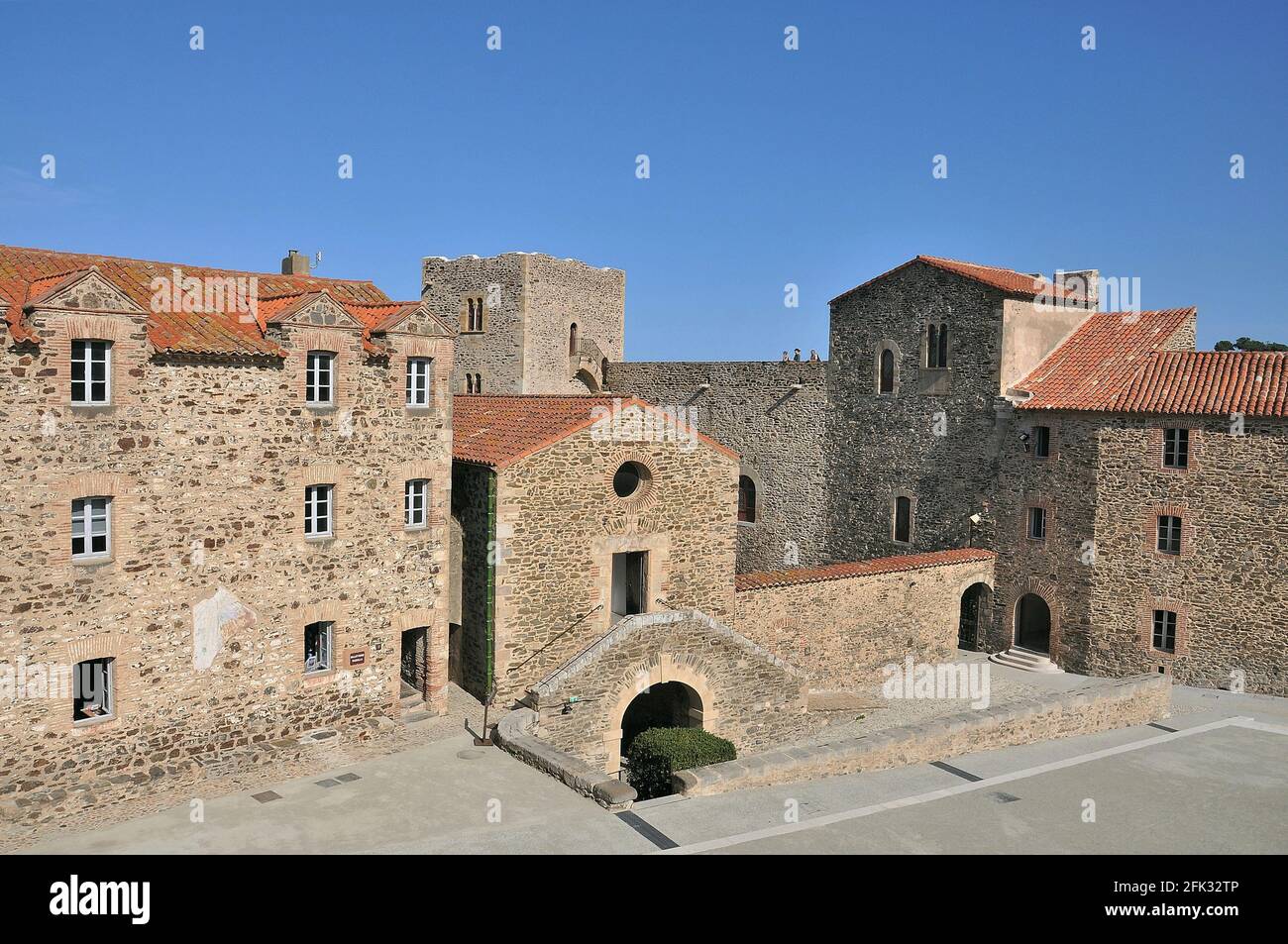 Royal Castle of Collioure-France Stock Photo - Alamy
