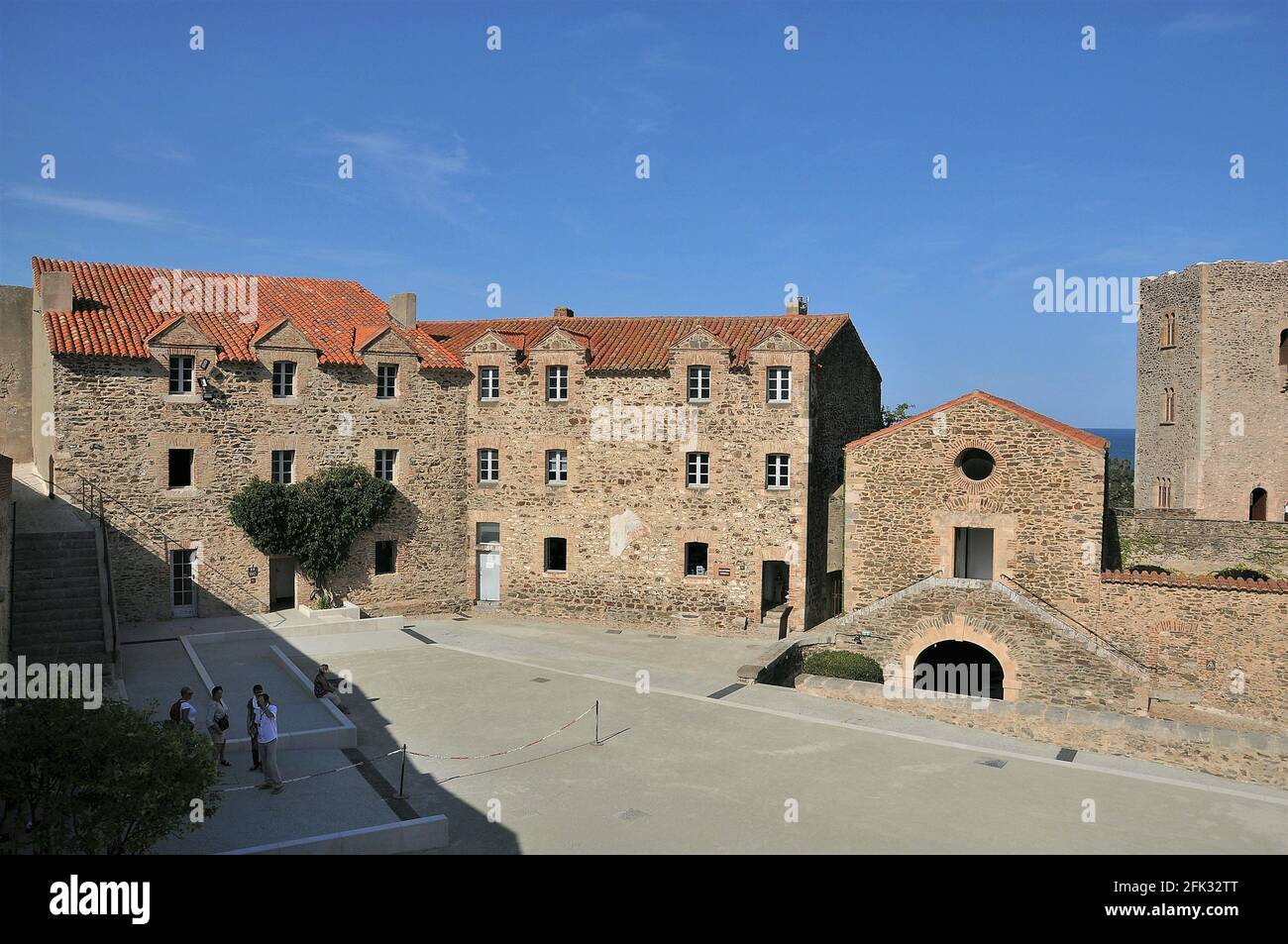 Royal Castle of Collioure-France Stock Photo - Alamy