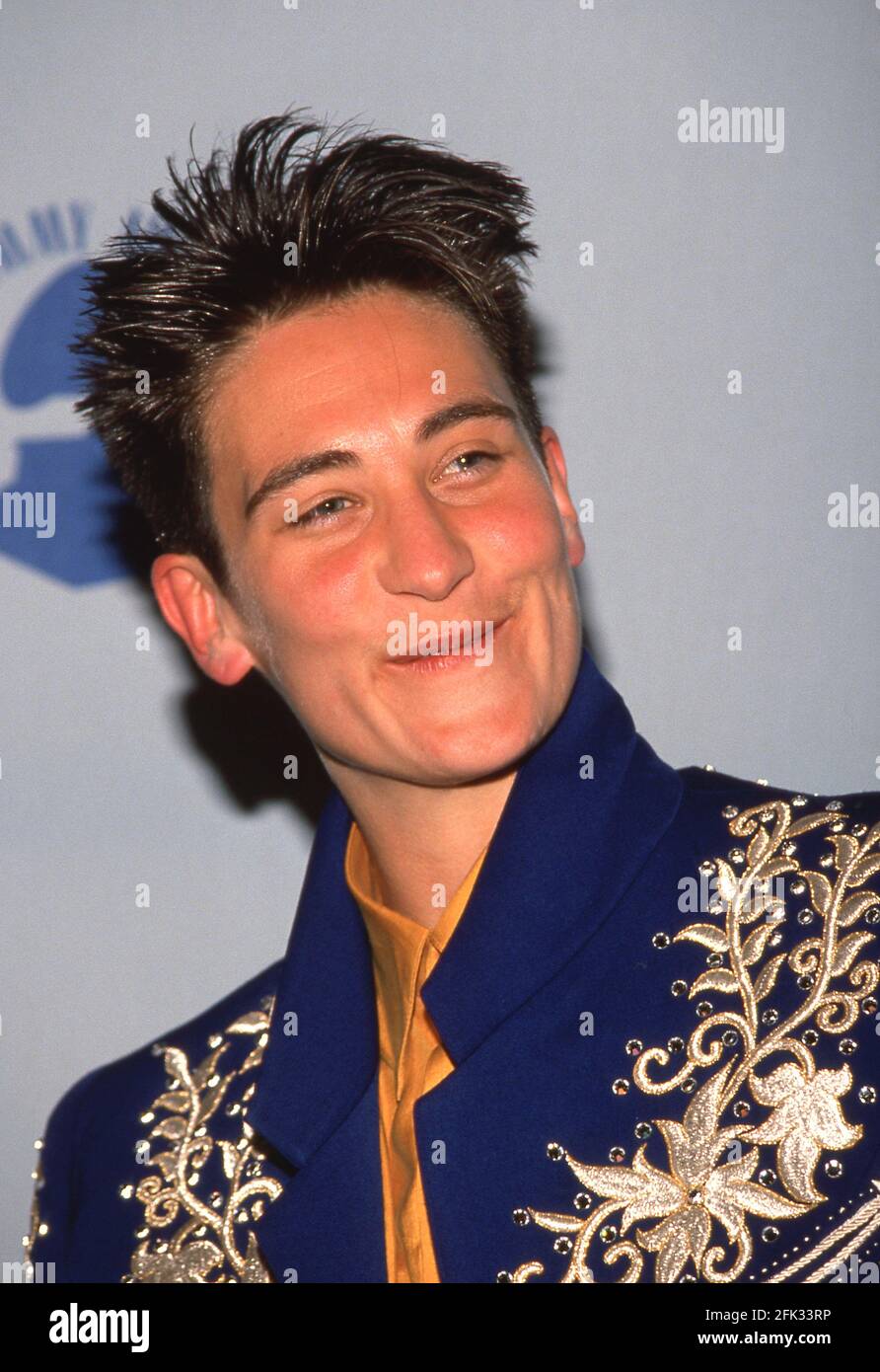 K.D. Lang attends the 31st Annual Grammy Awards on February 22, 1989 at