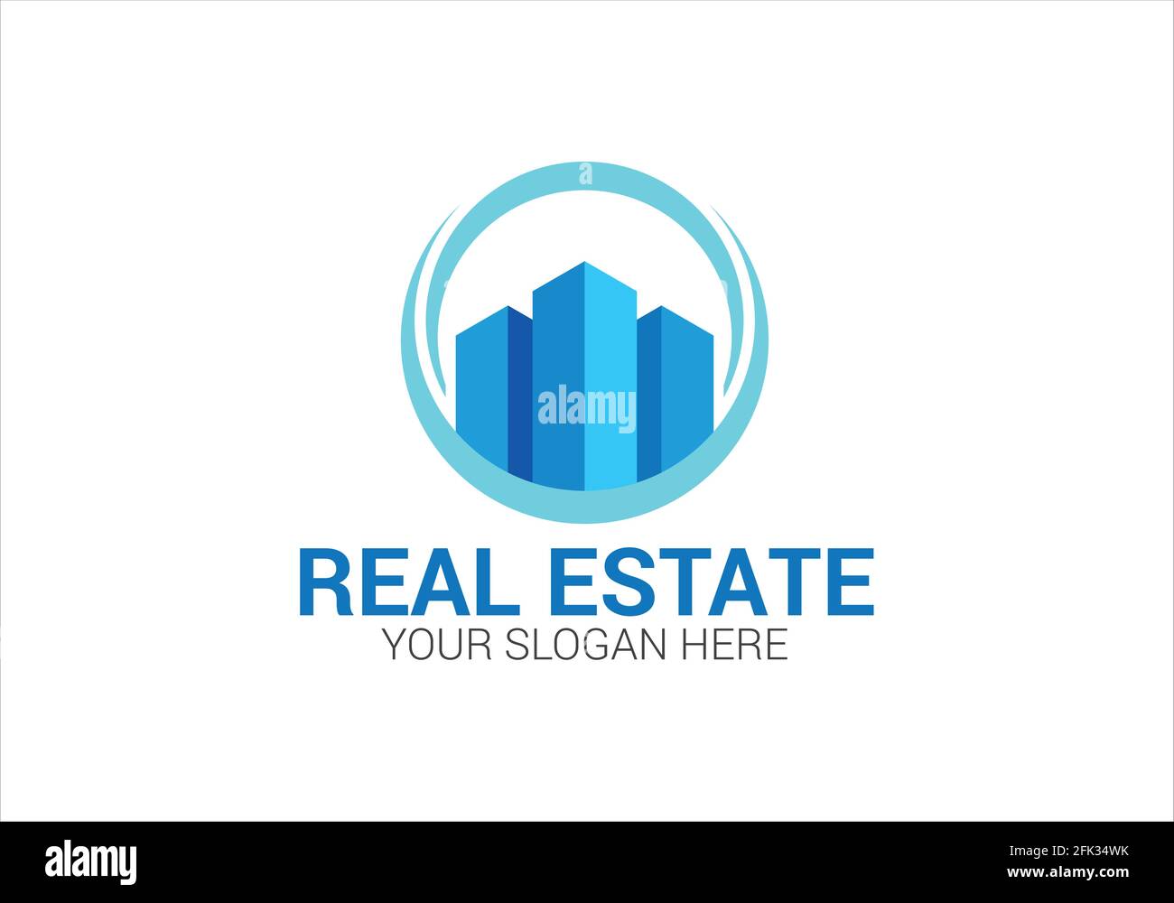 Creative modern Real Estate logo design Templet. Vector and