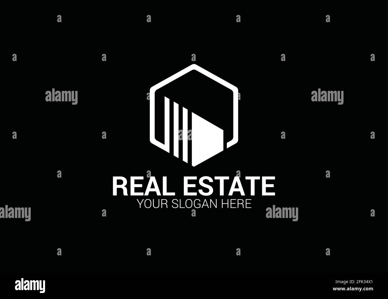 Creative modern Real Estate logo design Templet. Vector and