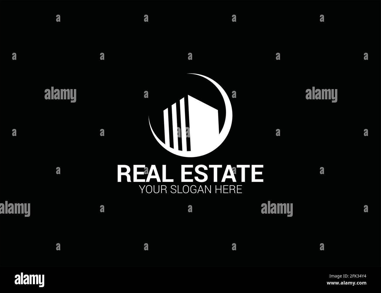 Creative modern Real Estate logo design Templet. Vector and ...