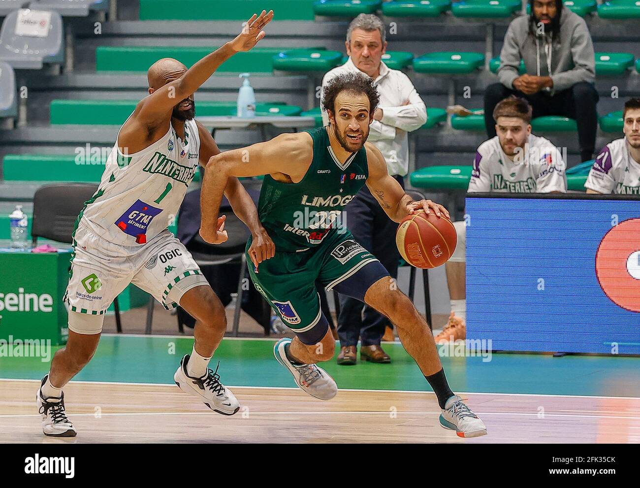 SCRUBB Philip of Limoges during the LNB Pro A Jeep Elite Nanterre 92 v Limoges basketball match
