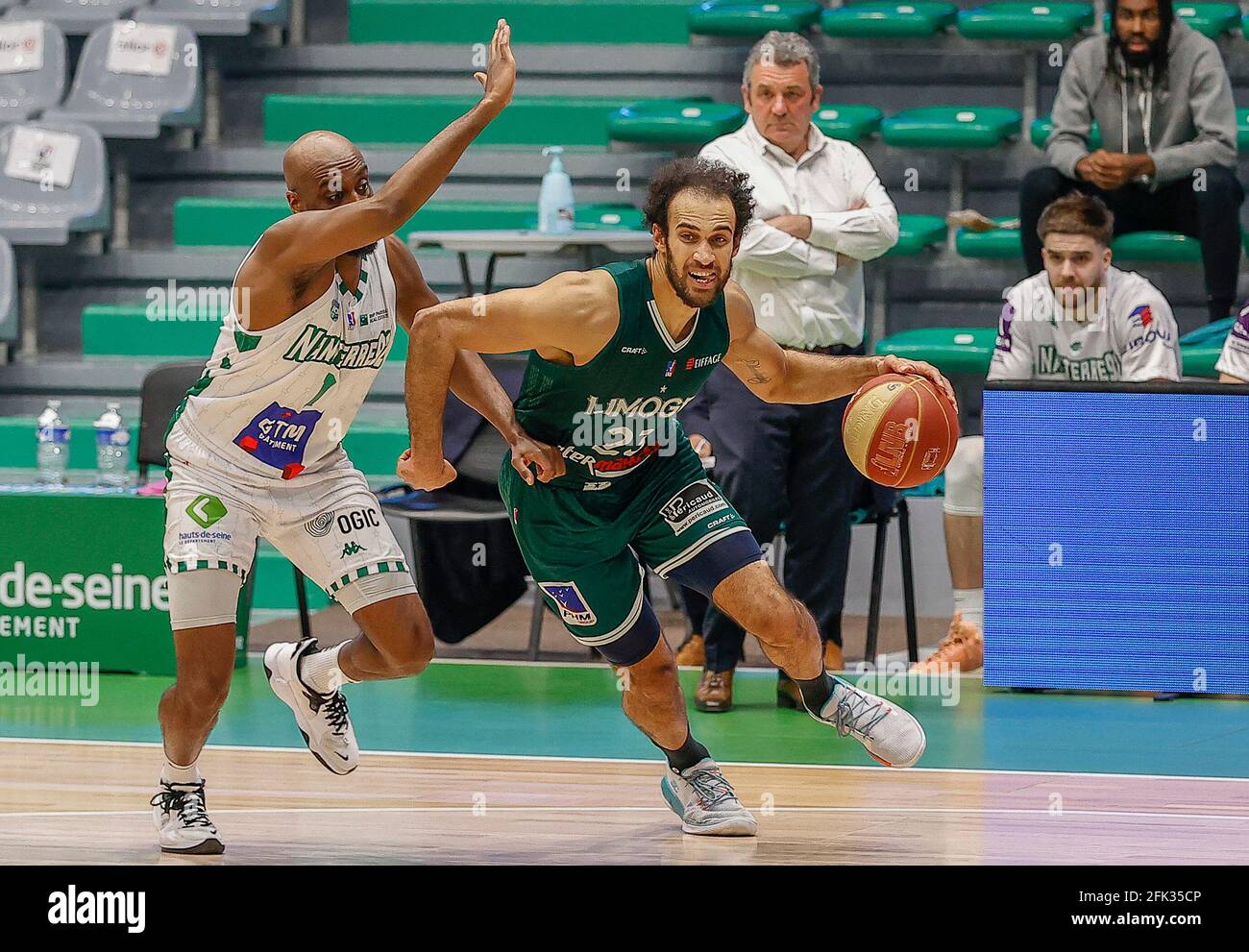 SCRUBB Philip of Limoges during the LNB Pro A Jeep Elite Nanterre 92 v  Limoges basketball match on April 27, 2021 at Palais des Sports in  Nanterre, France. Photo by Loic Baratoux/ABACAPRESS.COM