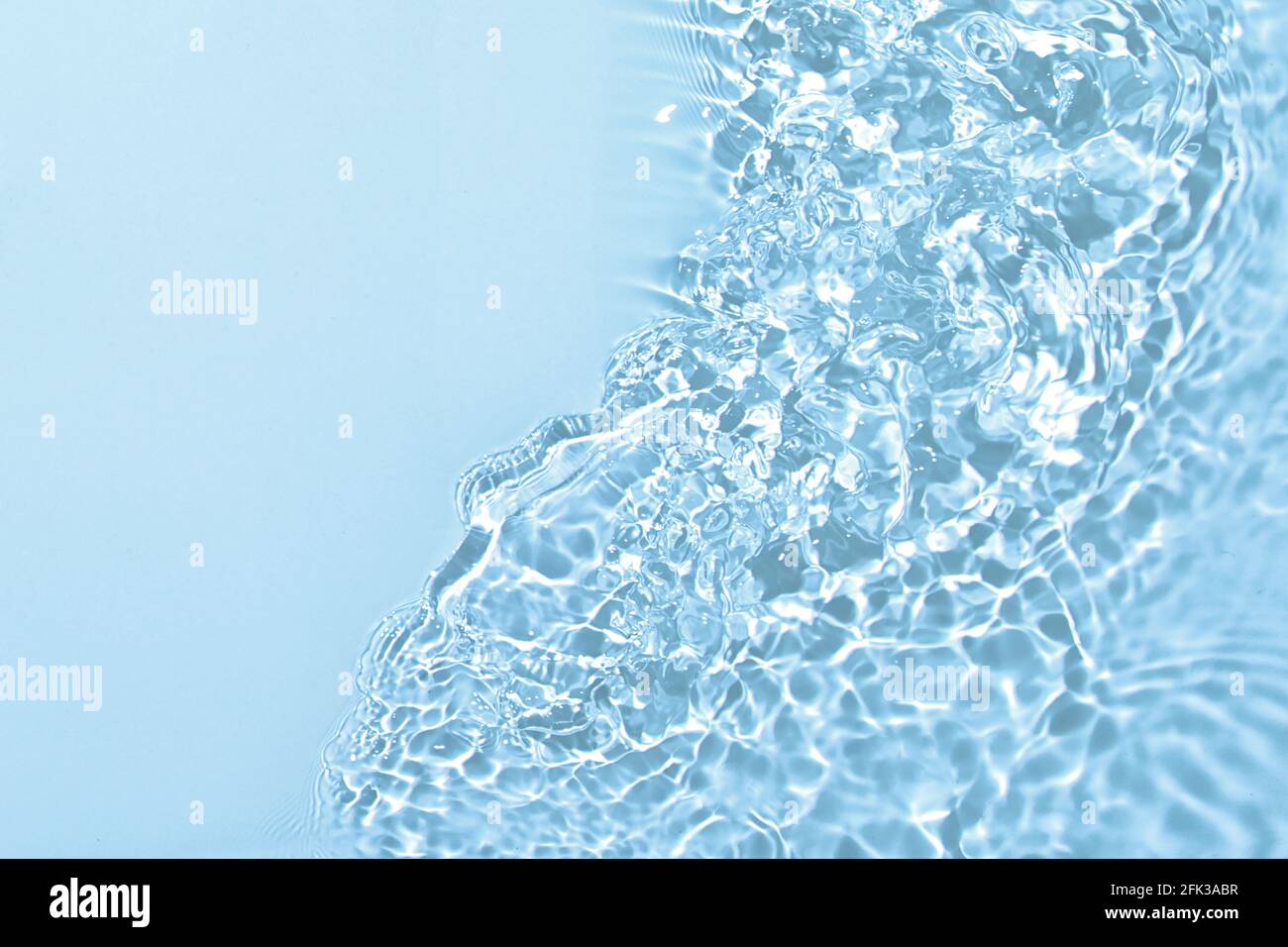 transparent blue colored clear calm water surface texture Stock Photo ...