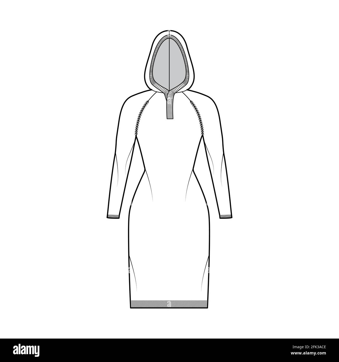 slim fit dress slacks Long Sweatshirt Hoodie Dress with Glass Beaded Fringe L/XL main image 1