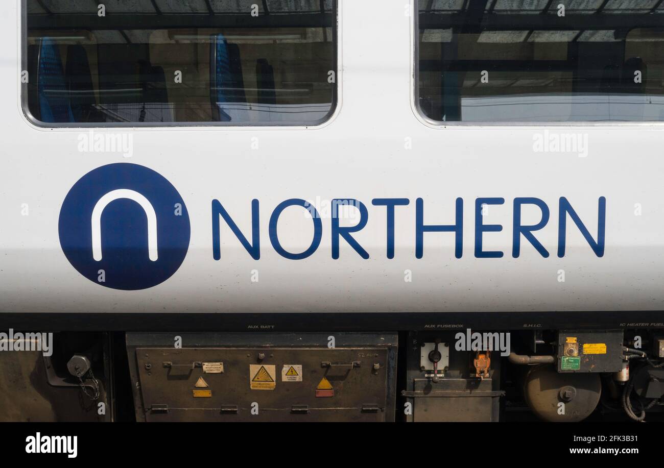 Northern Rail logo or trademark, England, UK Stock Photo