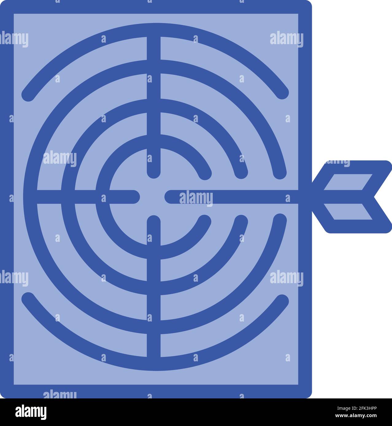 Archer paper target icon. Outline Archer paper target vector icon for ...