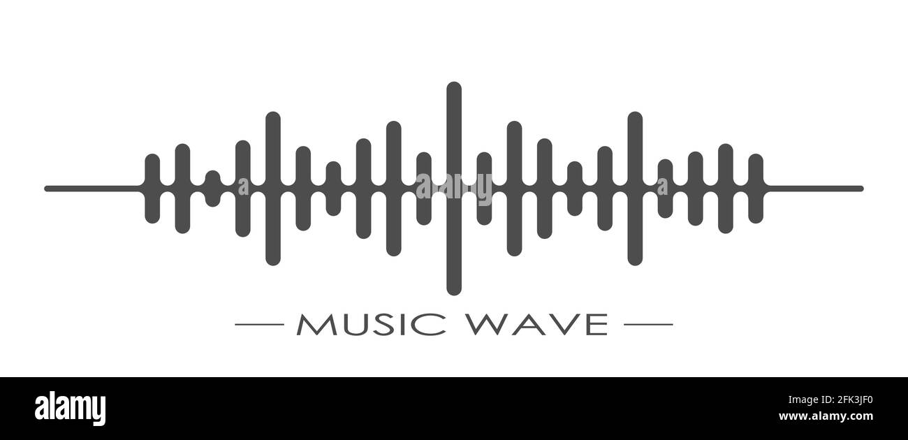 Vector music wave icon. Icon for application sites and creative design ...