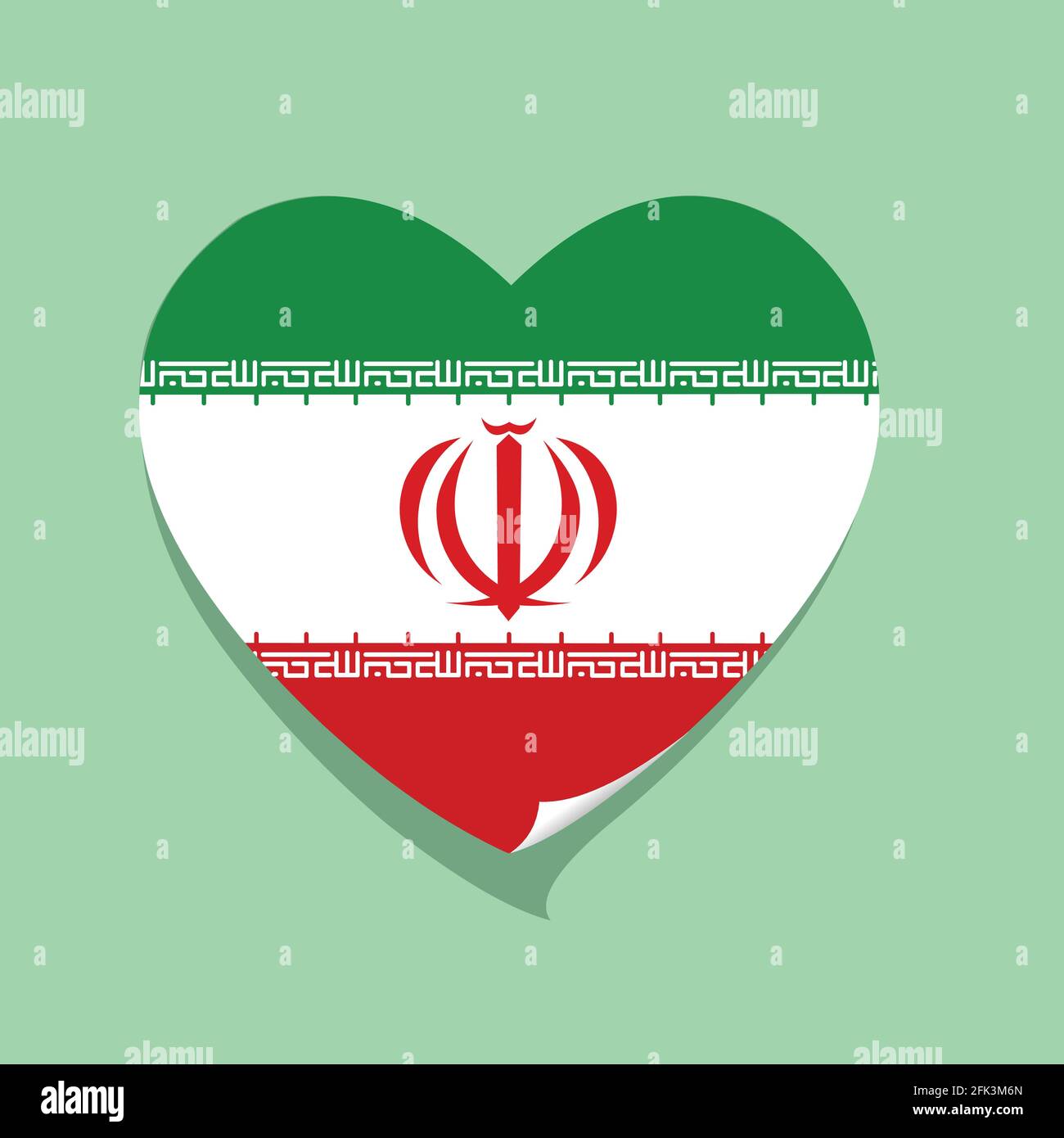 I love Iran flag heart vector illustration Stock Vector Image & Art Alamy
