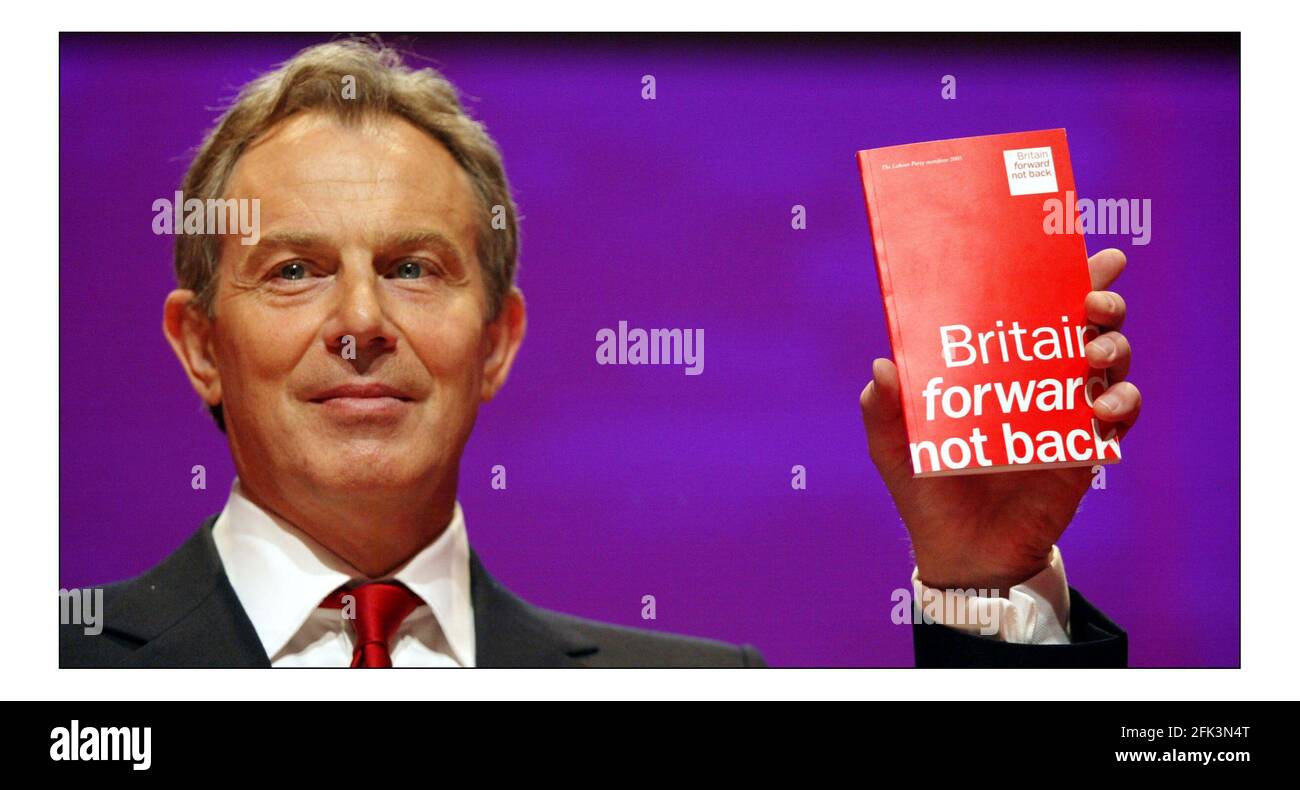Tony blair cabinet launch manifesto hi-res stock photography and images