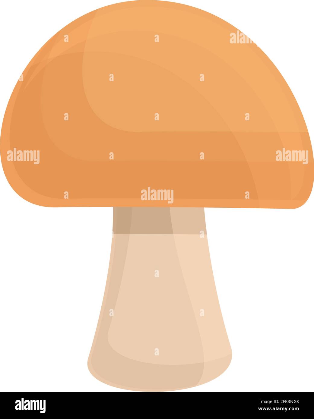 Forest mushroom icon. Cartoon of Forest mushroom vector icon for web design isolated on white background Stock Vector