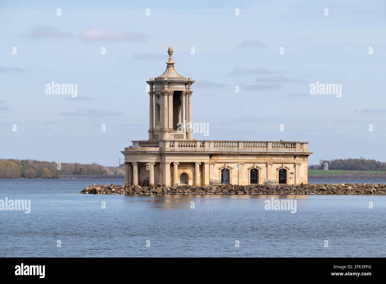 Normanton Church situated on the shore of Rutland Water. The church ...