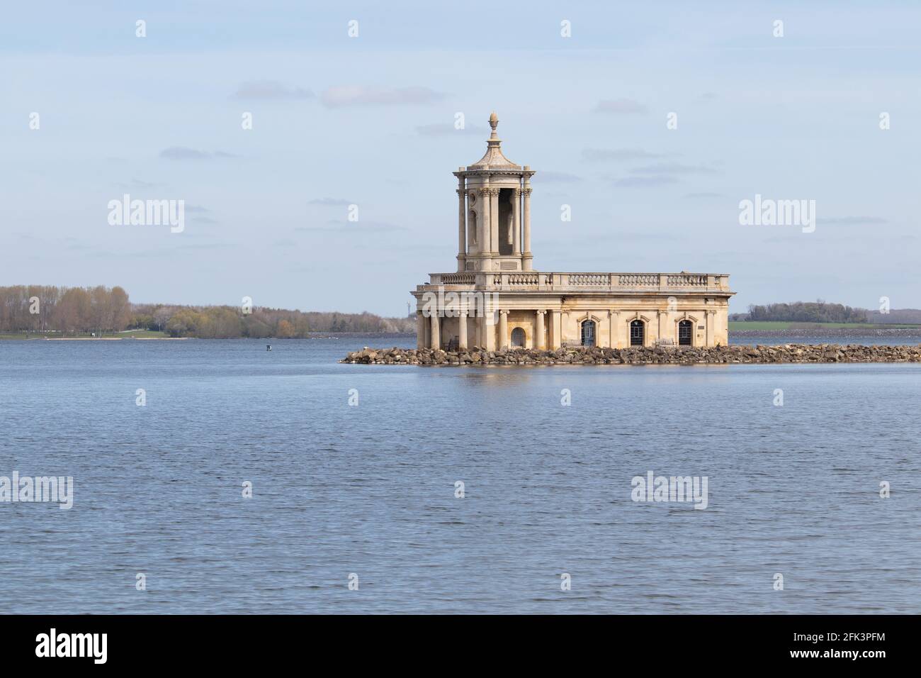Normanton Church situated on the shore of Rutland Water. The church ...