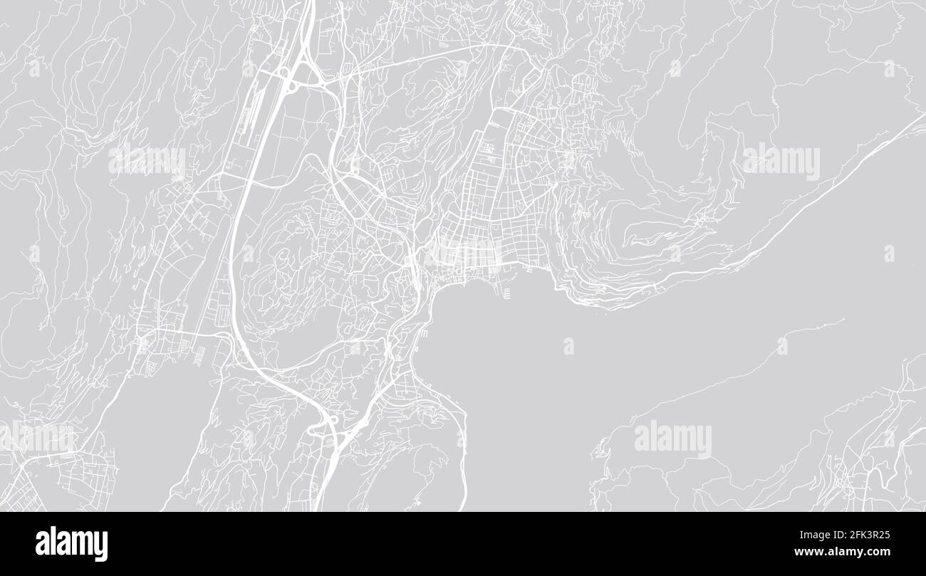 Urban vector city map of Lugano, Switzerland, Europe Stock Vector Image ...