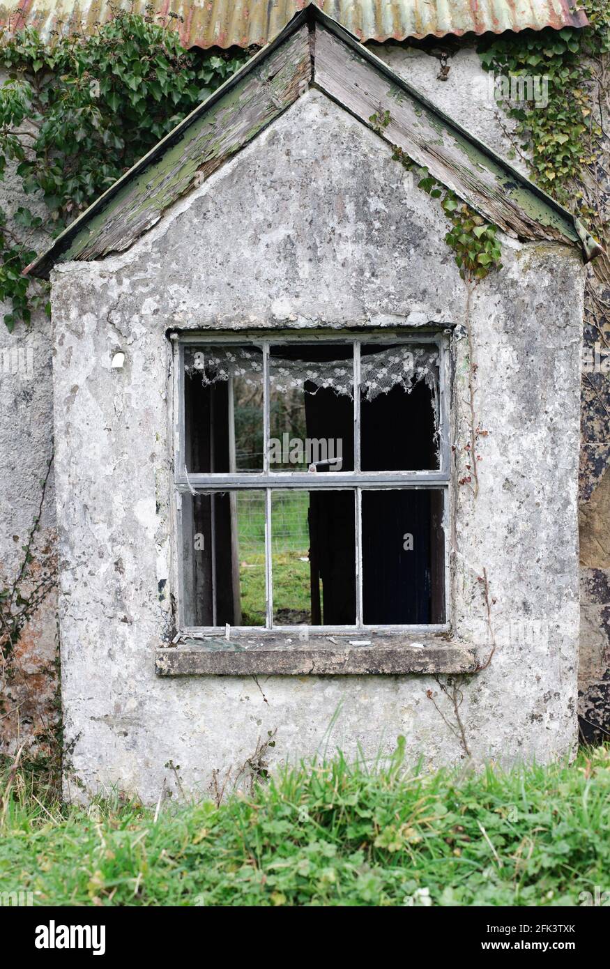Abandoned house in the country, Co. Cavan, Ireland Stock Photo
