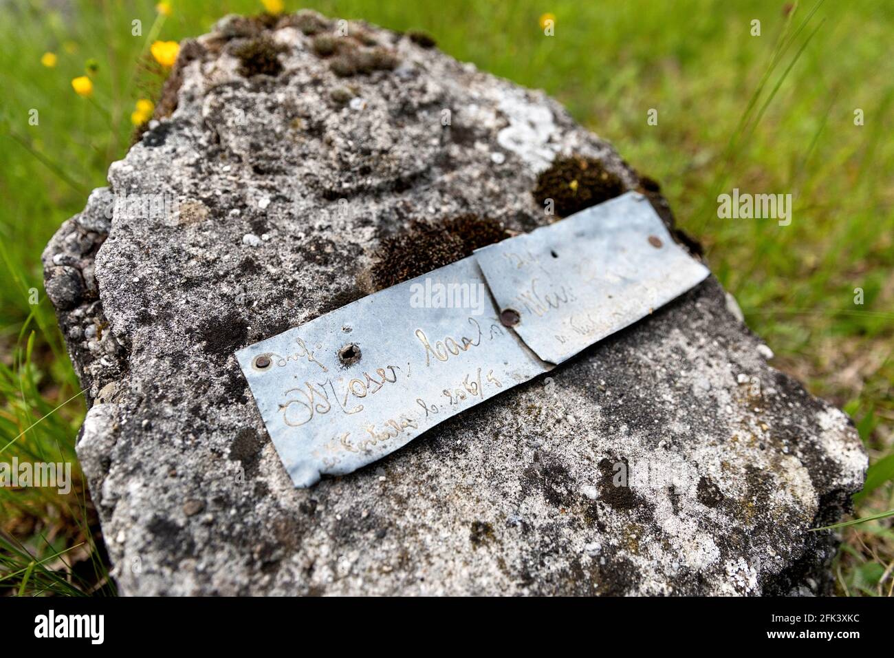 Name Plate, Military World War I. Cemetery Of Austro-Hungarian Army,  Soldiers Killed Till 1916 In Solkan Slovenia, Wwi Memorial Point Stock  Photo - Alamy