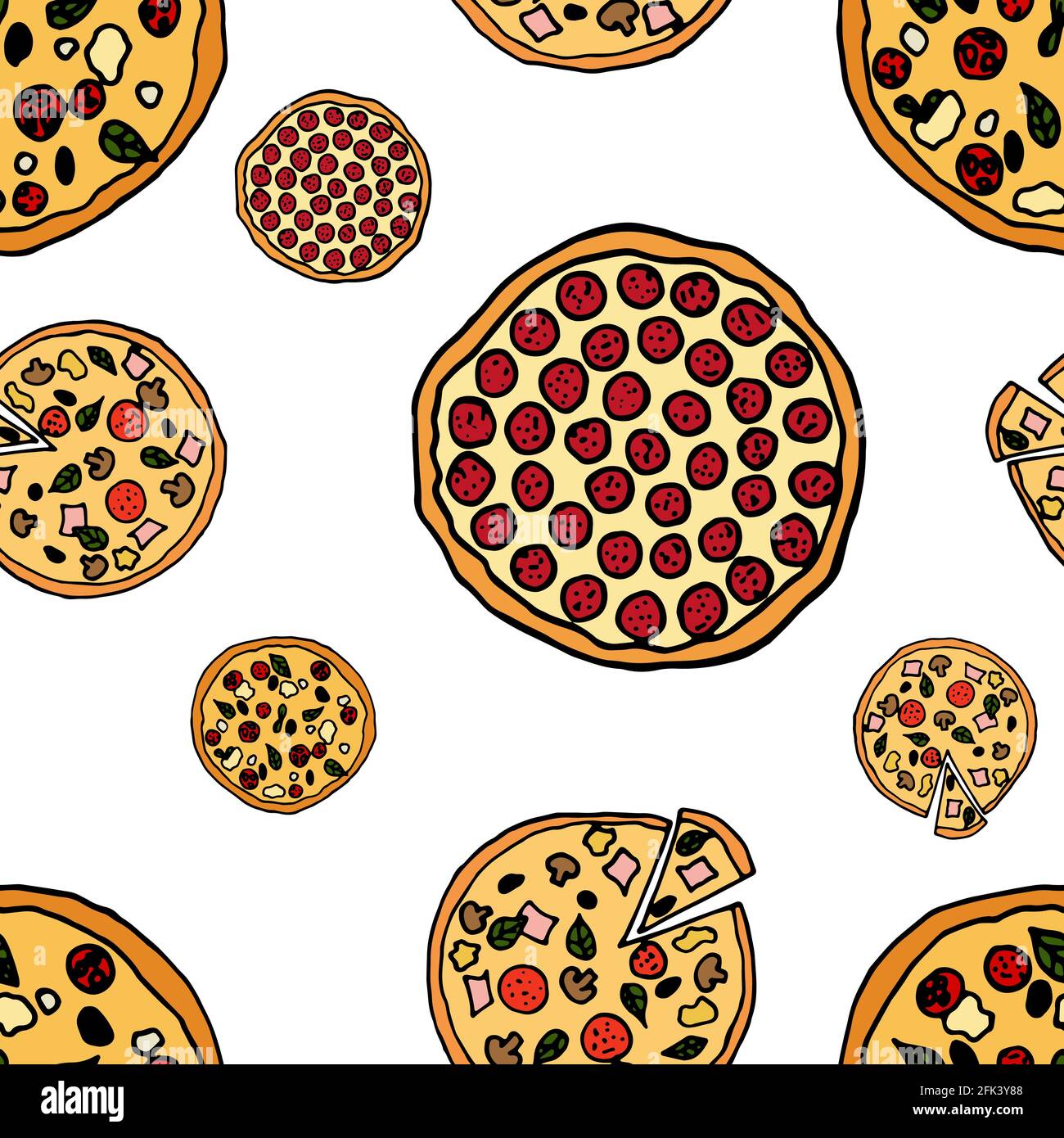 Pizza vector vectors hi-res stock photography and images - Alamy