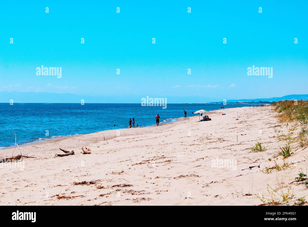 Beaches on Jonic Coast of Basilicata, Policoro, Metaponto Mare, Siri, Matera  Province, Italy Stock Photo - Alamy