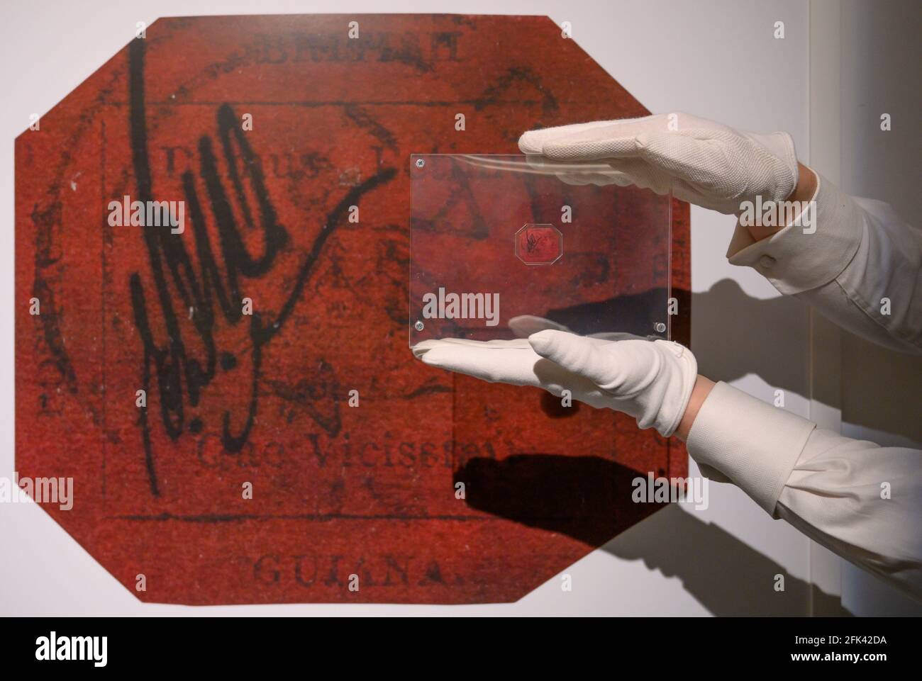 Sotheby’s, London, UK. 28 April 2021. The Legendary British Guiana One