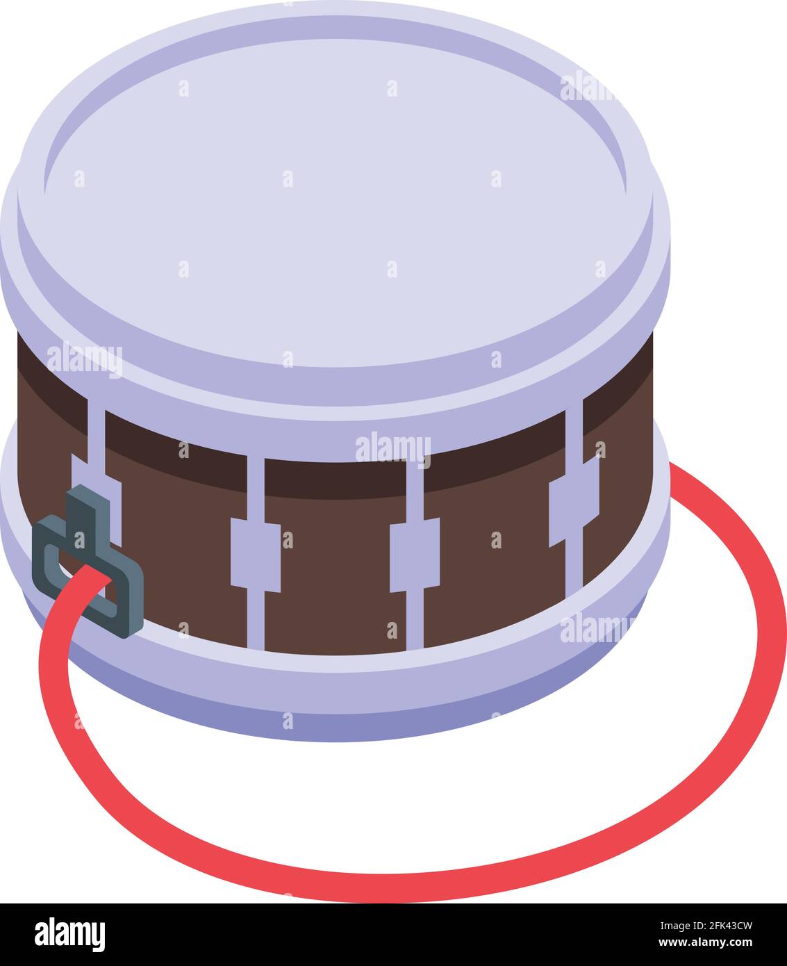 Drum icon. Isometric of Drum vector icon for web design isolated on ...