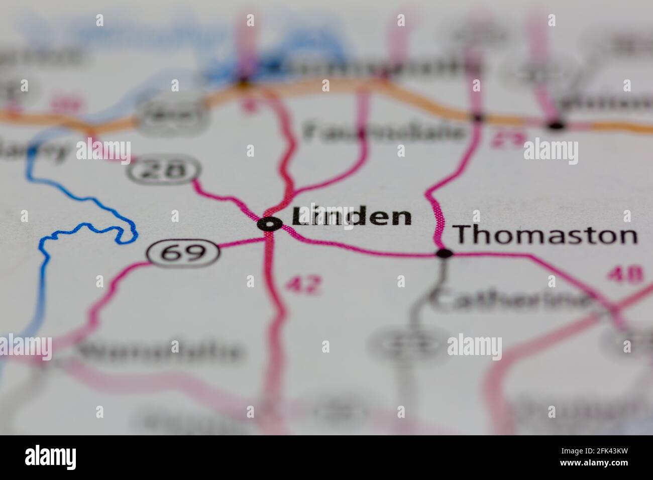 Linden alabama map hires stock photography and images Alamy