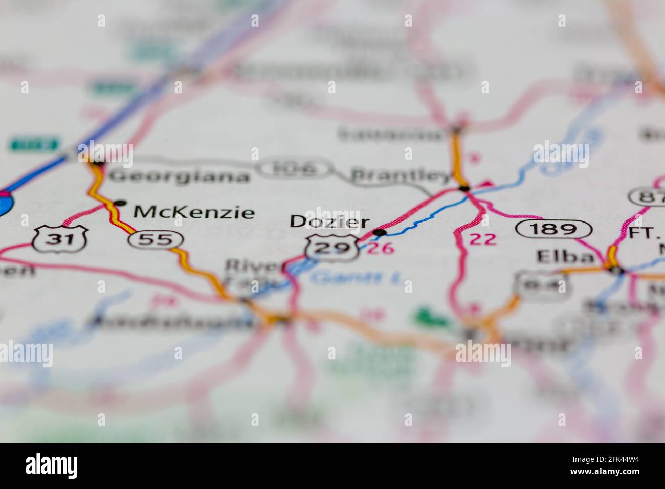 Map of dozier hires stock photography and images Alamy