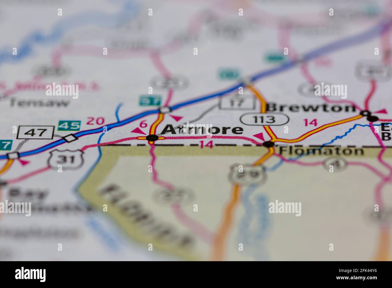 Map of atmore hires stock photography and images Alamy