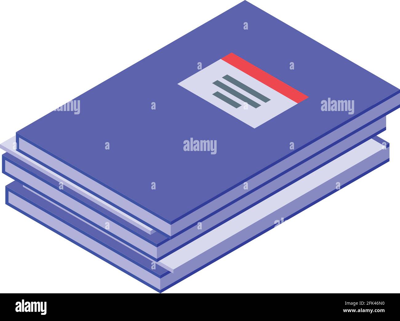 Book production icon. Isometric of Book production vector icon for web ...
