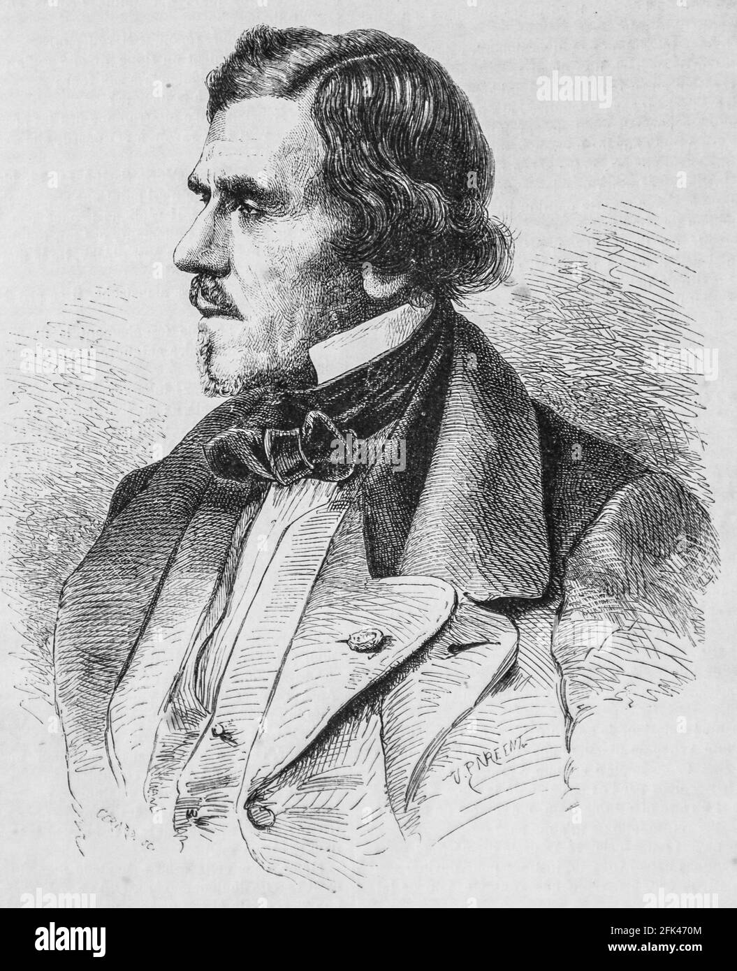 eugene delacroix ,musee des familles,editeur ch,wallut,1862 Stock Photo