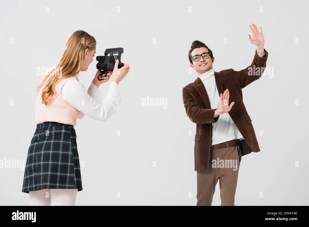 Old cheerful man woman tourists hi-res stock photography and images - Alamy