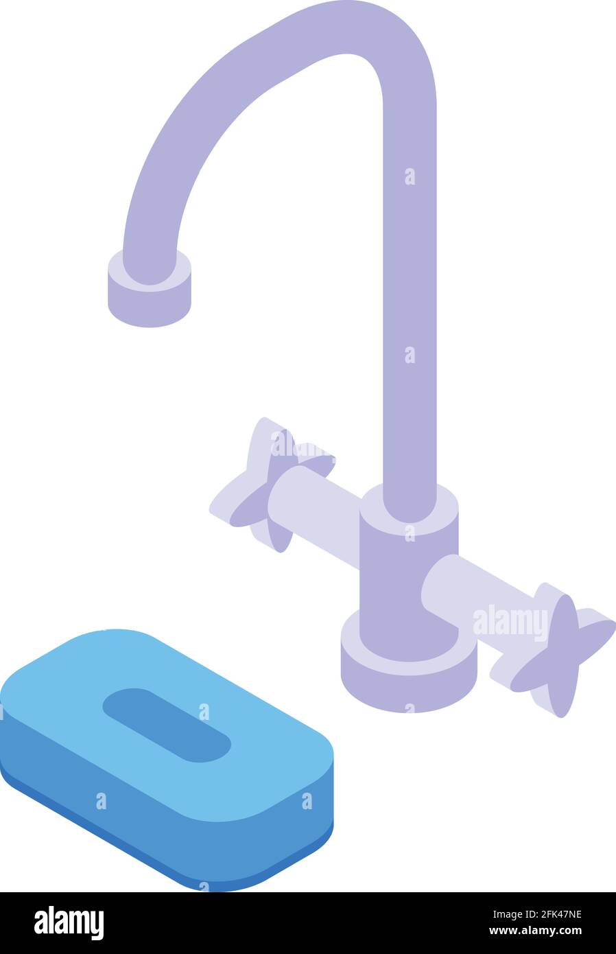 Kitchen tap icon. Isometric of Kitchen tap vector icon for web design ...