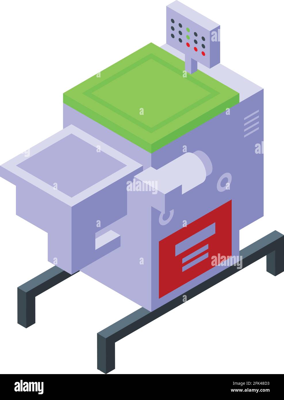 Dairy industry icon. Isometric of Dairy industry vector icon for web ...