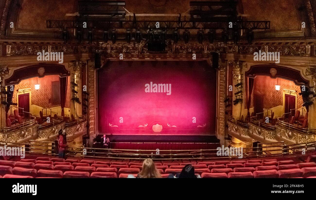 The Elgin and Winter Garden Theatres in Toronto, Canada. Interior view