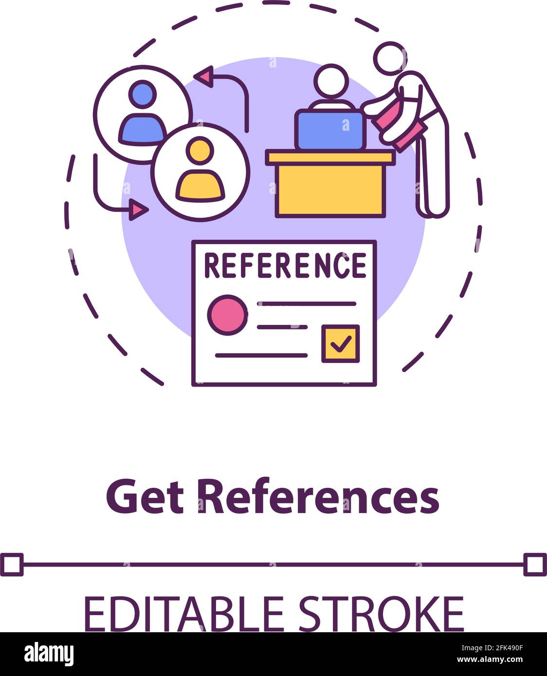 Get references concept icon Stock Vector Image & Art Alamy