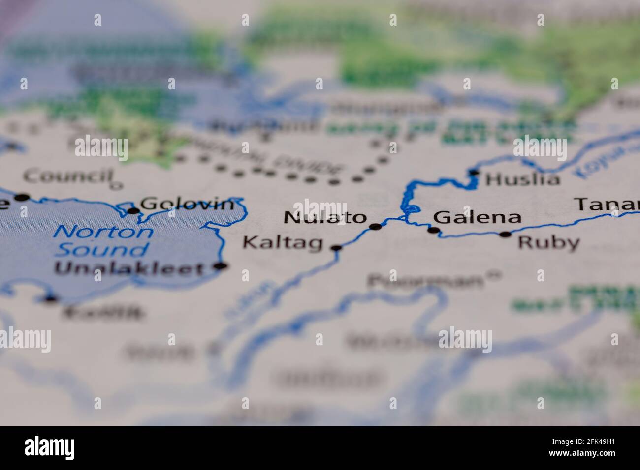 Nulato on a map hires stock photography and images Alamy