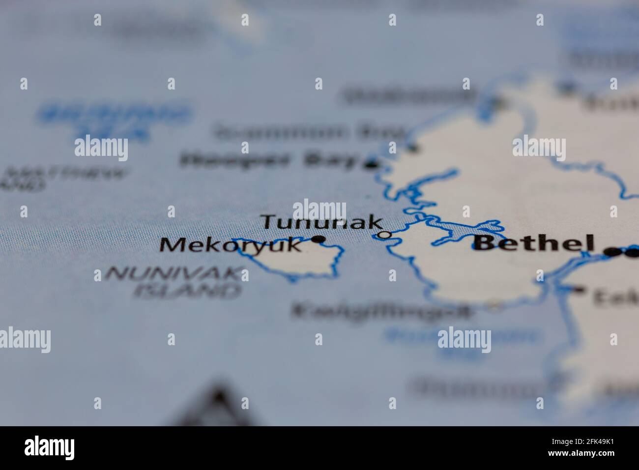 Tununak alaska map hires stock photography and images Alamy