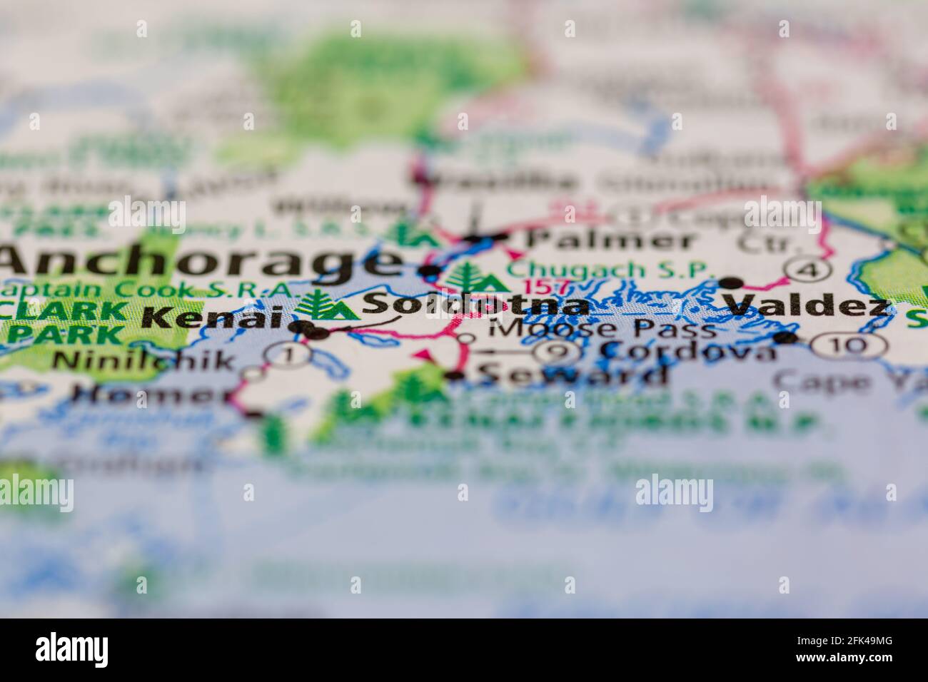 Soldotna alaska map hires stock photography and images Alamy