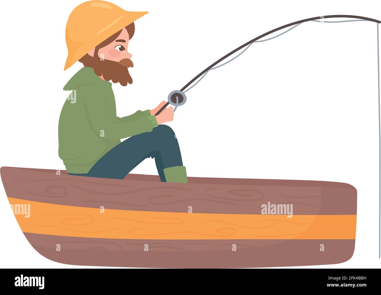 Wooden fishing rod Stock Vector Images - Page 2 - Alamy